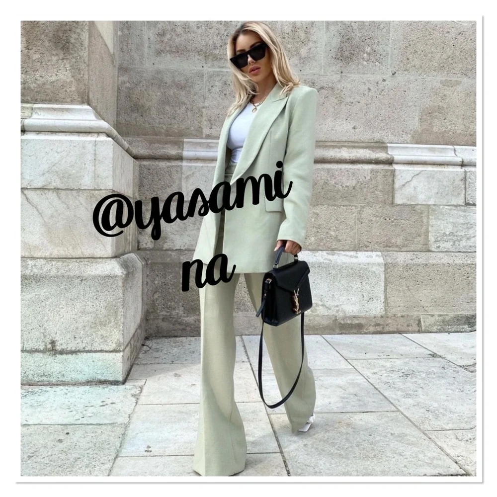 Zara oversized blazer with pants  bloggers fav - Picture 4 of 16